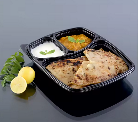Plastic Meal Tray 3cp